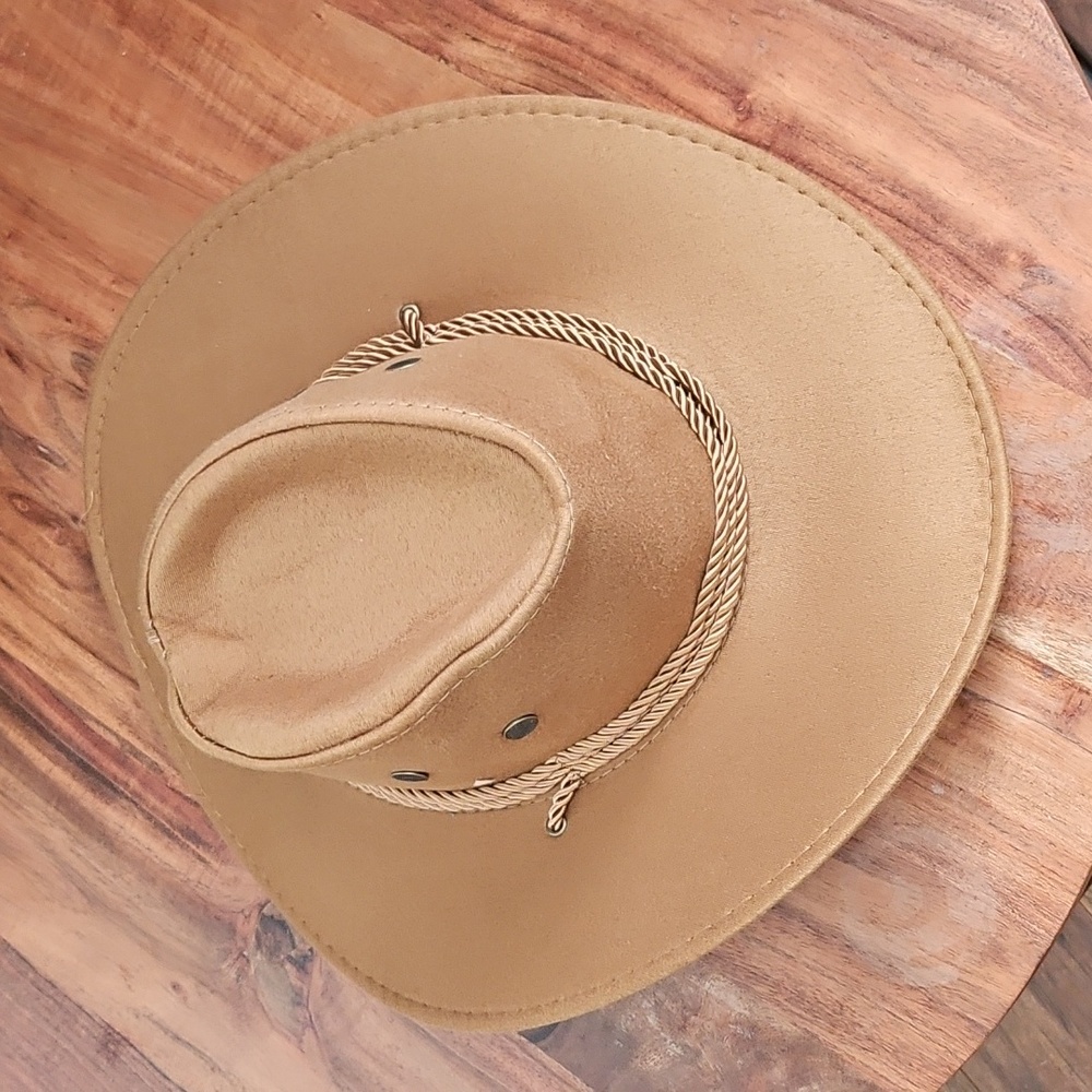"Boots On The Ground", Stylish Burnt Camel Cowboy Hat.